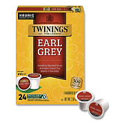 TWININGS Tea K-Cups, Earl Grey, 0.11 oz K-Cups, 24/Box (85783)