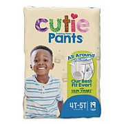 Cuties CutiePants Refastenable Training Pants for Boys, Size 4T-5T, 38 lbs to 50 lbs, 76/Carton (CR9007)
