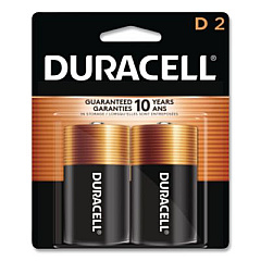 Duracell CopperTop Alkaline D Batteries, 2/Pack (MN1300B2Z)