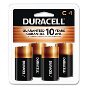 Duracell CopperTop Alkaline C Batteries, 4/Pack (MN1400R4ZX17)