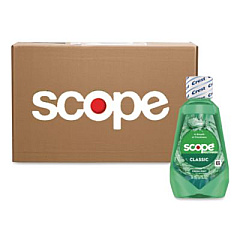 Crest Plus Scope Classic Mouthwash, Classic Mint Flavor, 36 mL Bottle, 52/Carton (95658)