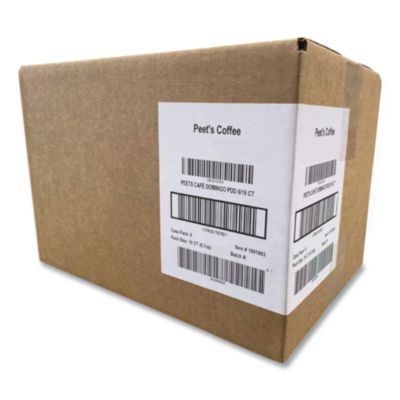 Peet's Coffee & Tea Cafe Domingo Soft Pods, 16/ Box, 6 Boxes/Carton (PCE02782)