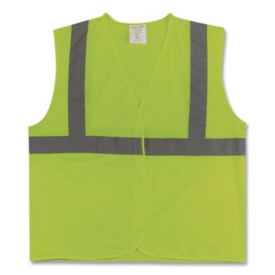 PIP ANSI Class 2 Hook and Loop Safety Vest, Medium, Lime (302MVGLYM)