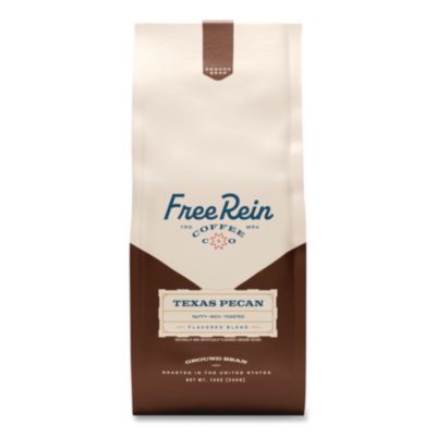 Free Rein Ground Coffee, Texas Pecan, 12 oz Bag (FRE36366)