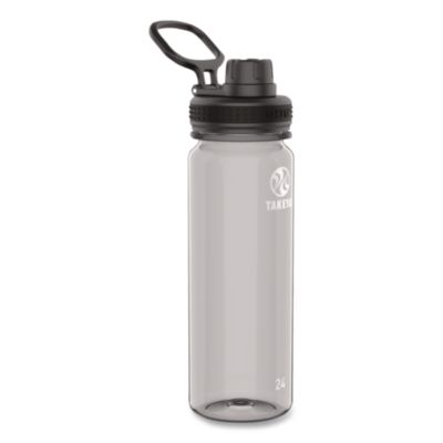 TAKEYA Tritan Plastic Water Bottle, 24 oz, Stormy Black (50404)