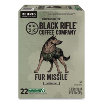 Black Rifle Coffee Company Fur Missile Coffee K-Cups, 22/Box (5510)