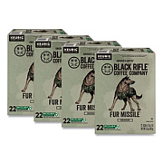 Black Rifle Coffee Company Fur Missile Coffee K-Cups, 22/Box, 4 Boxes/Carton (5510CT)