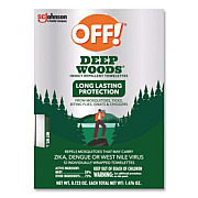 OFF! Deep Woods Towelettes, 12/Box, 12 Boxes/Carton (611072)