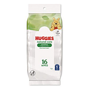 Huggies Natural Care Sensitive Baby Wipes, 6.6 x 6.86, Unscented, White, 16/Pack, 16 Packs/Carton (40706)