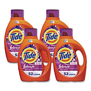 Tide Plus Febreze HE Liquid Laundry Detergent, Spring and Renewal, 84 oz Bottle, 4/Carton (12237CT)