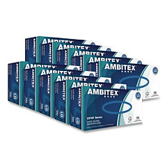 AMBITEX L5101 Series Powdered Latex Gloves, Large, 4 mil Thick, 9" Long, Cream, 100/Box, 10 Boxes/Carton (LLG5101)