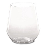 WNA Reserv Stemless Glassware, 12 oz, Clear, 16 Cups/Tray, 4 Trays/Carton (RESSGL12)