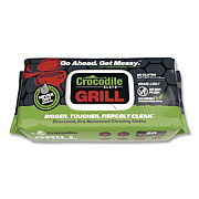Crocodile Cloth Grill Cleaning Cloths, 10 x 15, White, 80/Pack (6600080)