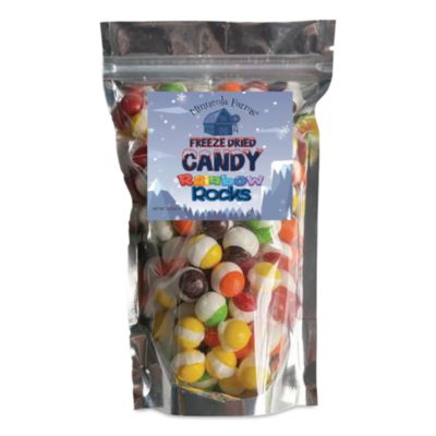 Office Snax Freeze Dried Candy, Rainbow Rocks, Assorted Fruit, 1.87 lb Bag, 12/Carton (00645)