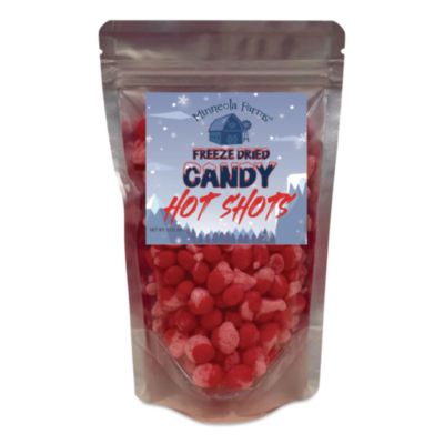 Office Snax Freeze Dried Candy, Hot Shots, Cinnamon, 2.25 lb bag, 12/Carton (00642)