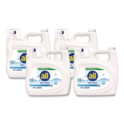 All Free Clear HE Laundry Detergent, 118 oz Bottle, 4/Carton (47463CT)