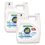 All Free Clear HE Laundry Detergent, 154 oz Bottle, 2/Carton (47465)