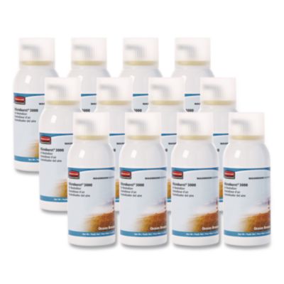 Rubbermaid Commercial Microburst 3000 Refill, Ocean Breeze, 2 oz Aerosol Spray, 12/Carton (4012581)