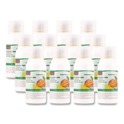 Rubbermaid Commercial Microburst 3000 Refill, Mango, 2 oz Aerosol Spray, 12/Carton (401690)