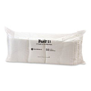 TrustMedical Freedom S1 Disposable Microfiber Wet/Dry Dust Mop Pads, 18 x 5, White, 50 Pads/Bag, 10 Bags/Carton (TMMP446018)