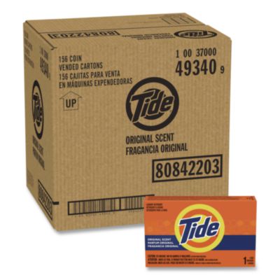 Tide Coin Vend Powder Laundry Detergent, HE Compatible, 1.1 oz, 156/Carton (49340)