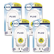 Febreze PLUG Air Freshener Warmer, 2.5" x 3" x 4", Off White, 4/Carton (68232)