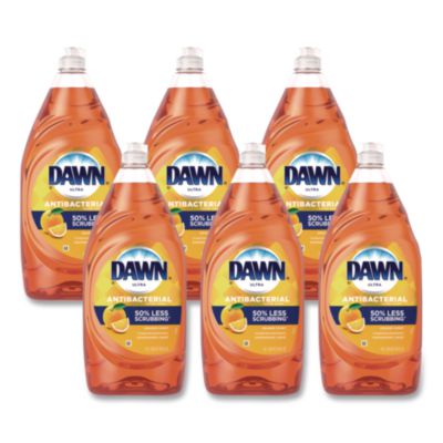 Dawn Ultra Antibacterial Dishwashing Liquid, Orange Scent, 38 oz Bottle, 8/Carton (01659)