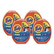 Pods, HE Compatible, Tide Original, 85 oz, 112 Pods/Tub, 4 Tubs/Carton (03243)