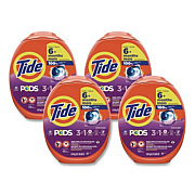 Tide Pods, HE Compatible, Spring Meadow, 85 oz, 112 Pods/Tub, 4 Tubs/Carton (03250)