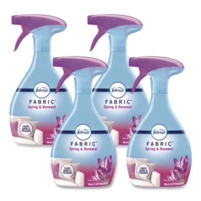 Febreze FABRIC Refresher/Odor Eliminator, Spring and Renewal, 23.6 oz Spray Bottle, 4/Carton (08906)