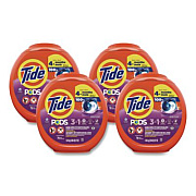 Tide PODS Laundry Detergent, HE Compatible, Spring Meadow, 57 oz Tub, 76 Pacs/Tub, 4 Tubs/Carton (09166CT)