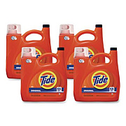 Tide HE Liquid Laundry Detergent, Original Scent, 100 Loads, 125 oz Pour Bottle, 4/Carton (12101)