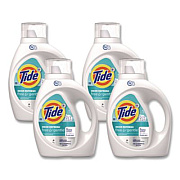 Tide Free and Gentle Odor Refresh Liquid Laundry Detergent, 39 Loads, 55 oz Bottle, 4/Carton (17251)