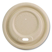 World Centric Fiber Lids for Cups, Fits 10 to 20 oz Hot Cups, Natural, 1,000/Carton (CULFB12GNLF)