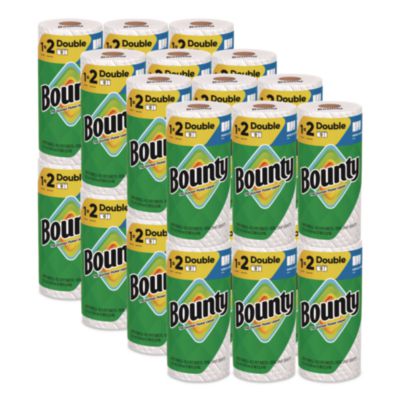 Bounty Select-a-Size Kitchen Roll Paper Towels, 2-Ply, 5.9 x 11, White, 82 Sheets/Double Roll, 24 Rolls/Carton (15708)