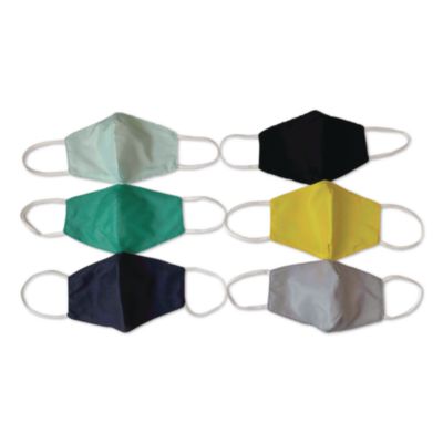 ORLY Reusable Cloth Face Masks for Kids, Organic Cotton, Youth, 10/Pack (HB0048ST)