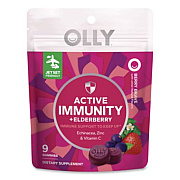 OLLY Active Immunity + Elderberry Gummy, Berry Brave, 9/Pack (46296)