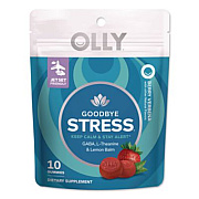 OLLY Goodbye Stress Gummy, Berry Verbena, 10/Pack (1598)