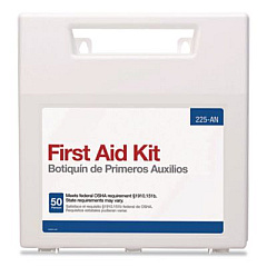 First Aid Only Plastic First Aid Kit for 50 People, 196 Pieces, Plastic Case (225AN)
