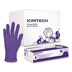 Kimtech PURPLE NITRILE Exam Gloves, Powder-Free, X-Large, 6 mil Thick, 9.5" Long, Purple, 90/Box, 10 Boxes/Carton (55084CT)