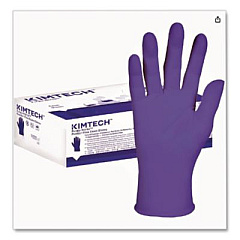 Kimtech PURPLE NITRILE Exam Gloves, Powder-Free, Medium, 6 mil Thick, 9.5" Long, Purple, 100/Box (55082)