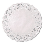 Hoffmaster Kenmore Lace Doilies, Round, 14.5", White, 1,000/Carton (500259)