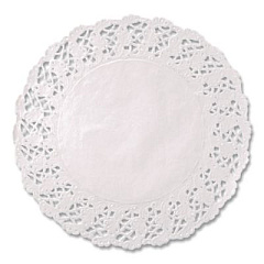 Hoffmaster Kenmore Lace Doilies, Round, 14.5", White, 1,000/Carton (500259)