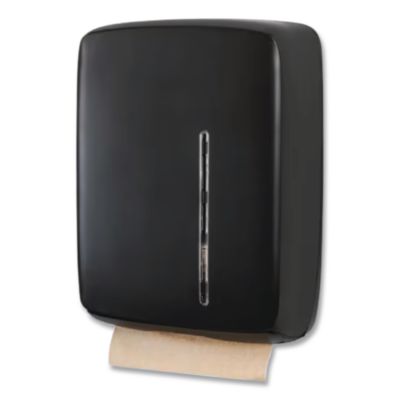 GEN Folded Towel Dispenser, 11.96 x 5.21 x 16.08, Black (1608B)