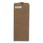 Ross & Wallace Paper Products Grocery Paper Bags, Merchandise Size, 35# Basis Weight, 4 x 2.5 x 11.5, Brown, 500/Bundle (20331500)