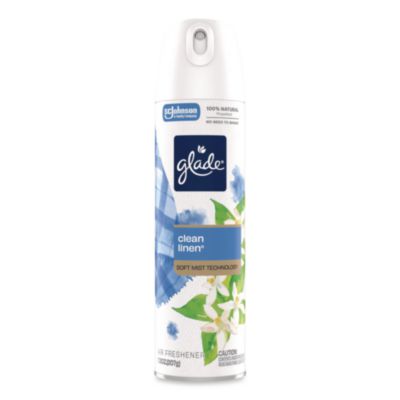 Glade Air Freshener, Clean Linen, 13.8 oz Aerosol Spray, 3/Pack (391465)