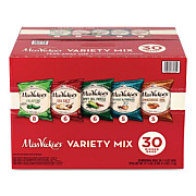 Miss Vickie's Kettle Cooked Chips Variety Mix, Four Assorted Flavors, 1.38 oz Bags, 30 Bags/Carton (29500010)