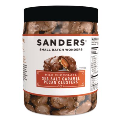Sanders Small Batch Wonders Sea Salt Caramel Pecan Clusters, 16 oz Tub (MRY30971)