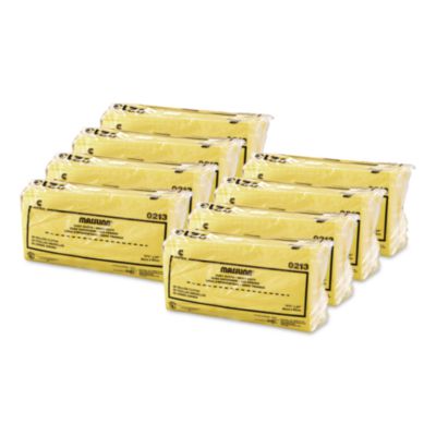 Chix Masslinn Dust Cloths, 1-Ply, 16 x 24, Unscented, Yellow, 50/Pack, 8 Packs/Carton (0213)