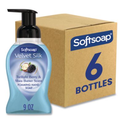 Softsoap Velvet Silk Foaming Liquid Hand Soap, Twilight Berry and Shea Butter, 9 oz, 6/Carton (61052556CT)